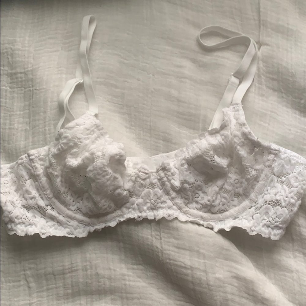 White Unlined Demi Bra from Aerie
